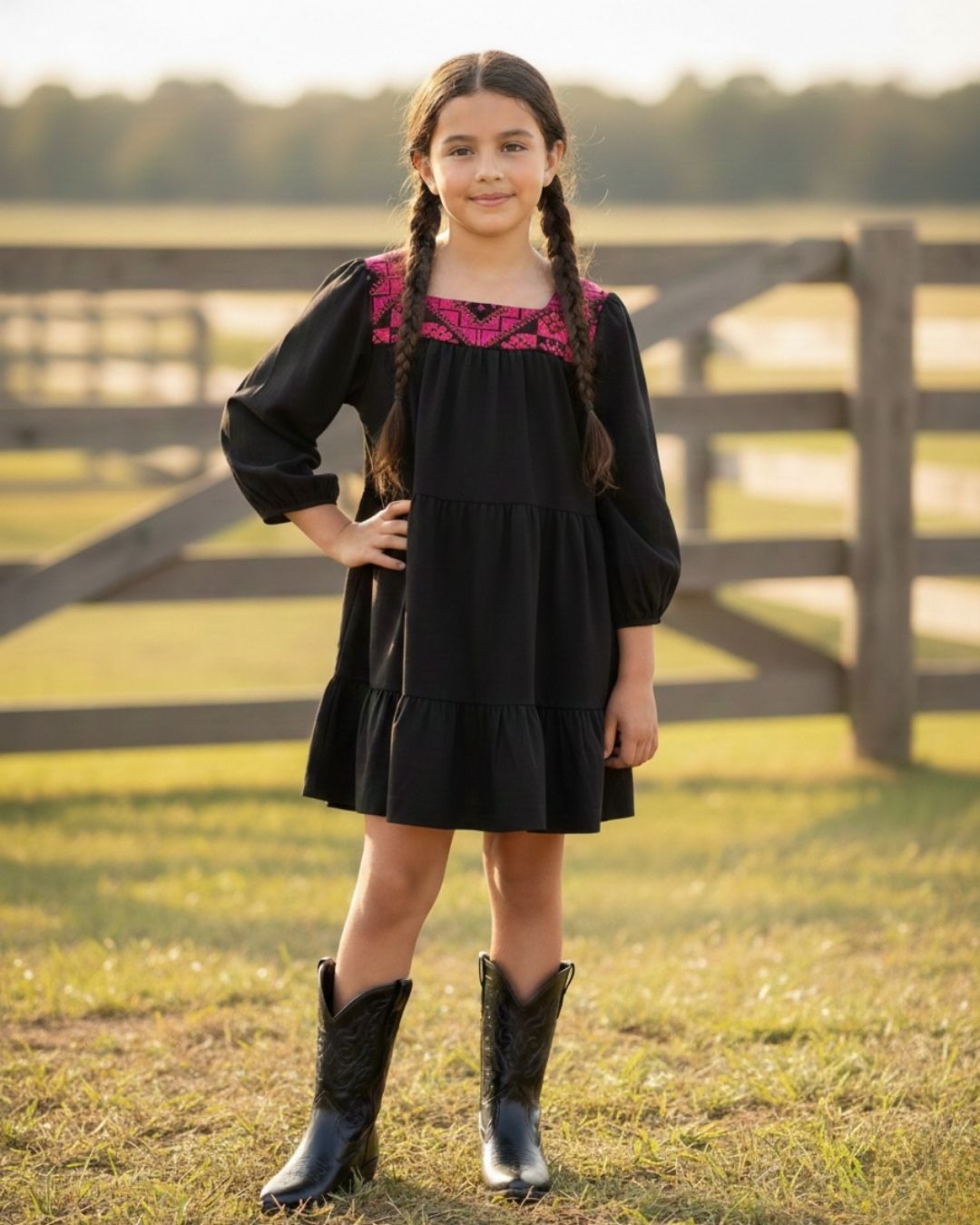 Vestido 3 Babados infantil
